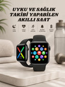 Akıllı Saat Wireless Şarj Yüksek Çözünürlüklü Müzik Dinleme Sesli Cevaplama - 1