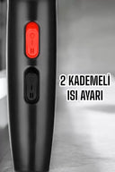 Tüm Saç Tiplerine Uygun İki Kademeli Hız Ayarlı Fön Makinesi - 3