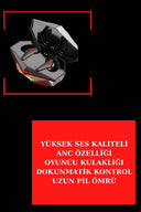 ANC Özellikli Bluetooth Kulaklık ve Amoled Ekran Akıllı Saat Uyku ve Sağlık Takibi Nabız Ölçer - 4
