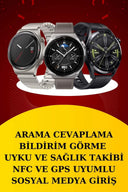 Dijital Göstergeli Bluetooth Kulaklık ve Bildirim Görebilen Akıllı Saat Alarm ve Titreşim - 3
