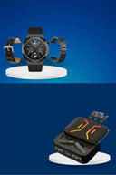Dijital Göstergeli Bluetooth Kulaklık ve Bildirim Görebilen Akıllı Saat Alarm ve Titreşim - 4