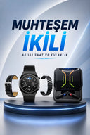 Dijital Göstergeli Bluetooth Kulaklık ve Bildirim Görebilen Akıllı Saat Alarm ve Titreşim - 1