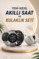 Yeni Nesil Sesli Görüşme Akıllı Saat ve Powerbank Çoklu Şarj Girişli Bluetooth Kulaklık Nabız Ölçer - 1