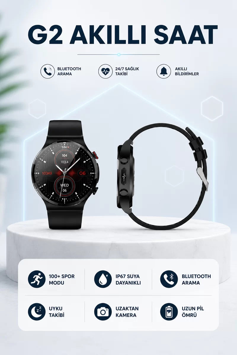 G42 Akıllı Saat IOS ve Android Cihazlarla Uyumlu
