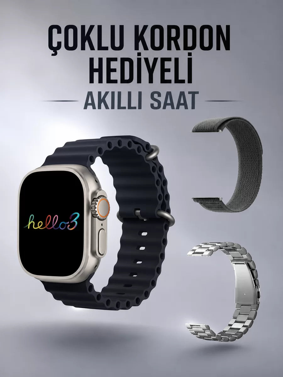 Akıllı Saat Yeni Nesil Bluetooth Bağlantılı Uyku Sağlık Takibi GPS Ve NFC Uyumlu