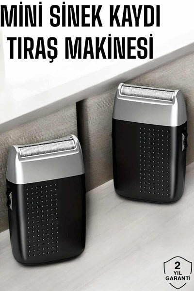 Tıraş Makinesi Mini Sinek Kaydı Şarjlı Taşınabilir Paslanmaz Çelik