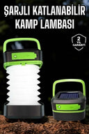 Led Lamba Kamp Lambası Hafif Taşınabilir Şarj Süreli Akordeon El Fenerli - 1