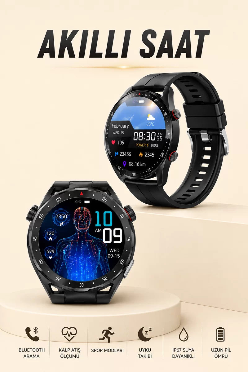 Entegre GPS VE GENİŞ Spor Modu Seçenekleriyle Akıllı Saat