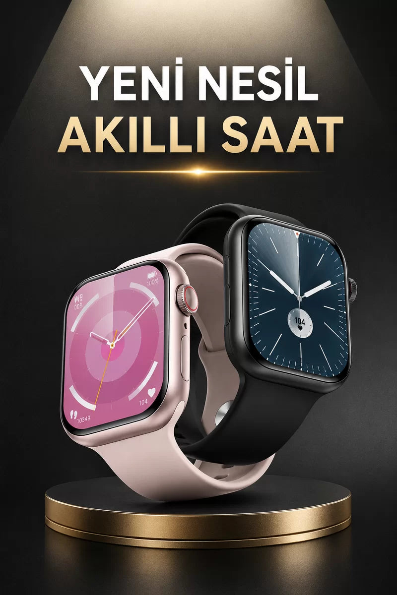 Akıllı Saat Alarm ve Titreşim Uyku ve Sağlık Takibi GPS Uyumlu Nabız Ölçer Sesli Görüşme