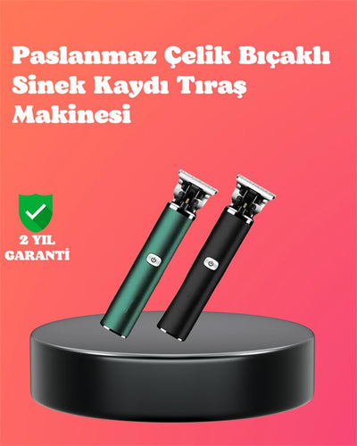 Paslanmaz Çelik Bıçaklı Sinek Kaydı Tıraş Makinesi Uzun Ömürlü