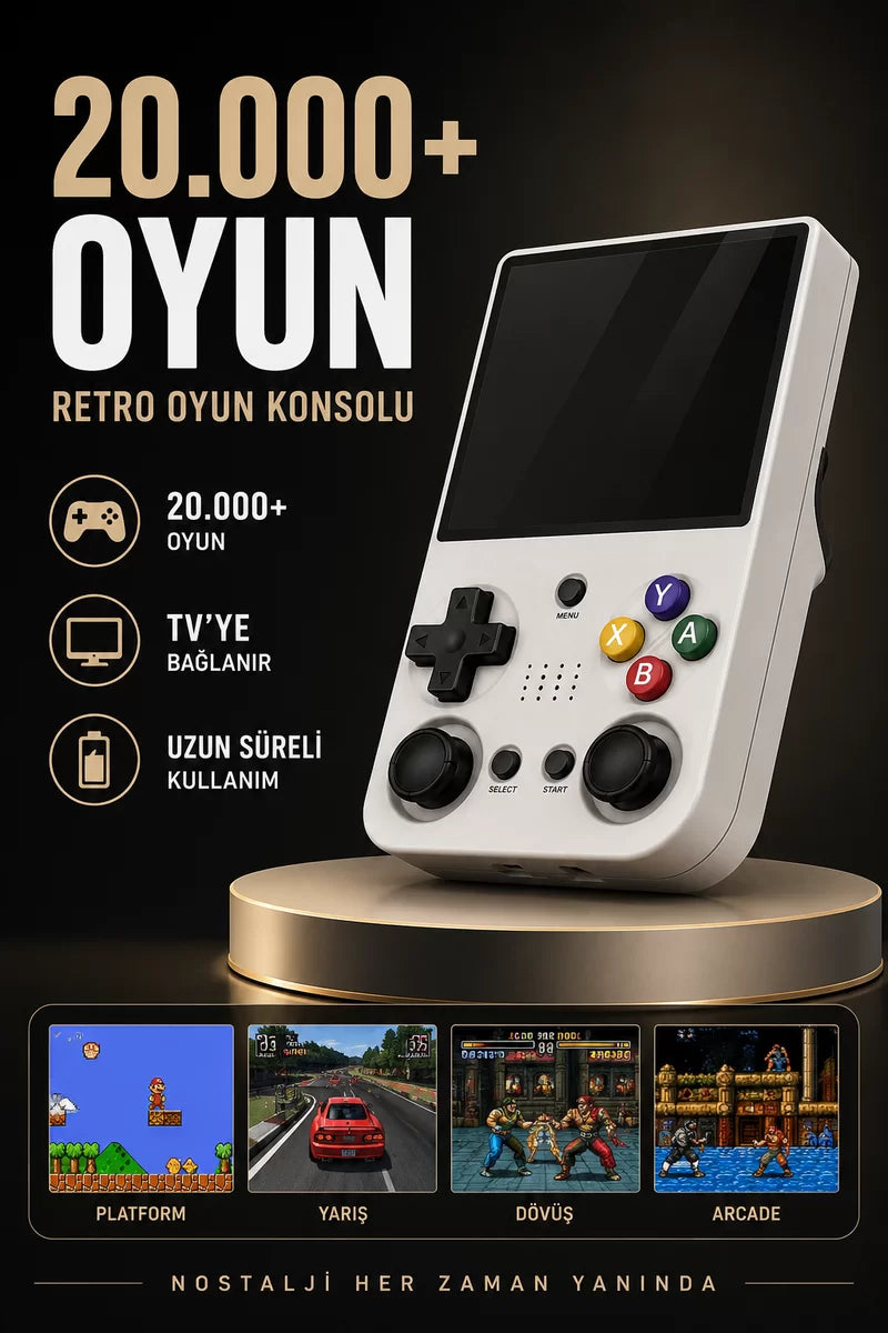 20.000 Oyunlu Retro El Konsolu Taşınabilir Oyun Cihazı