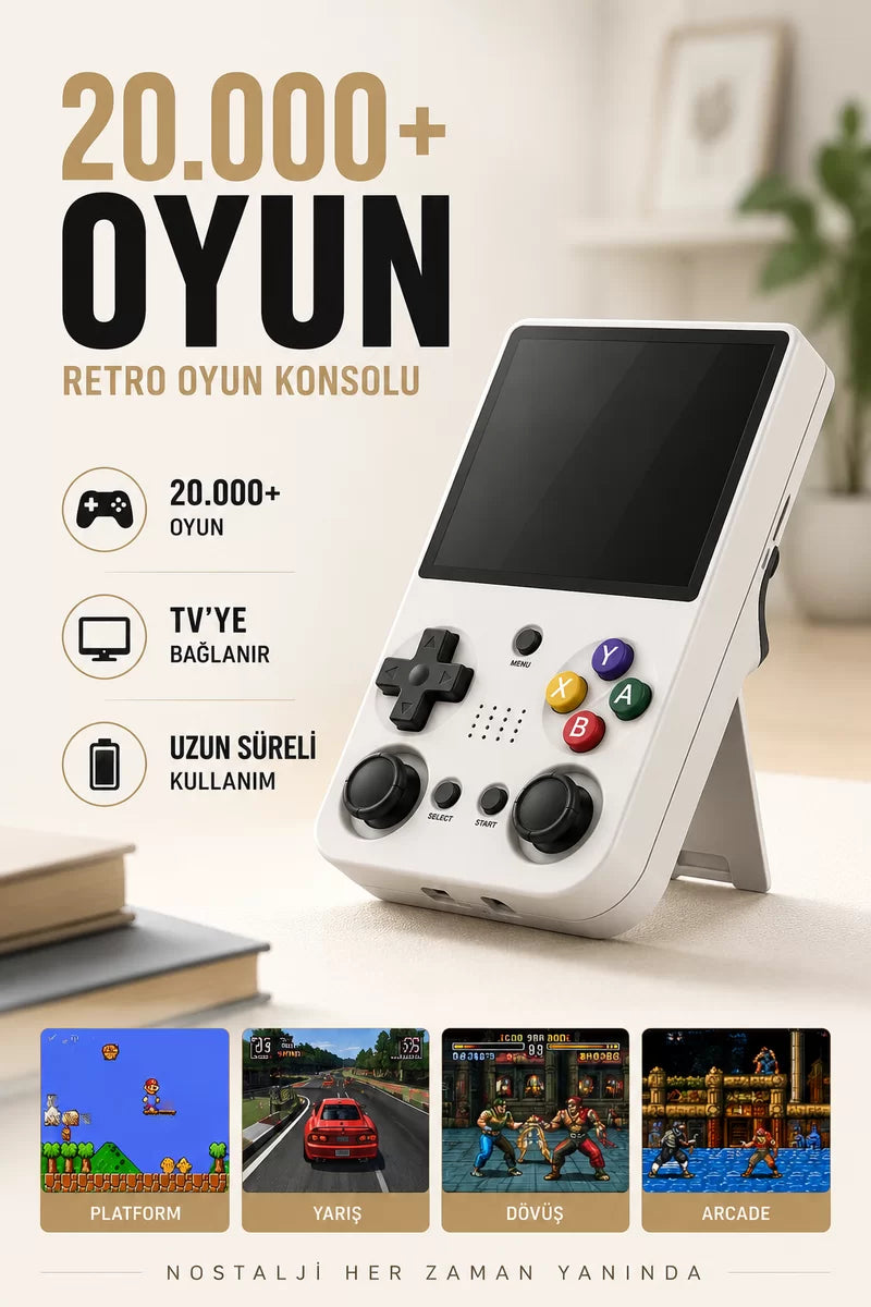 Yeni Nesil Taşınabilir Oyun Konsolu 20 Bin Oyunlu Oyun Cihazı