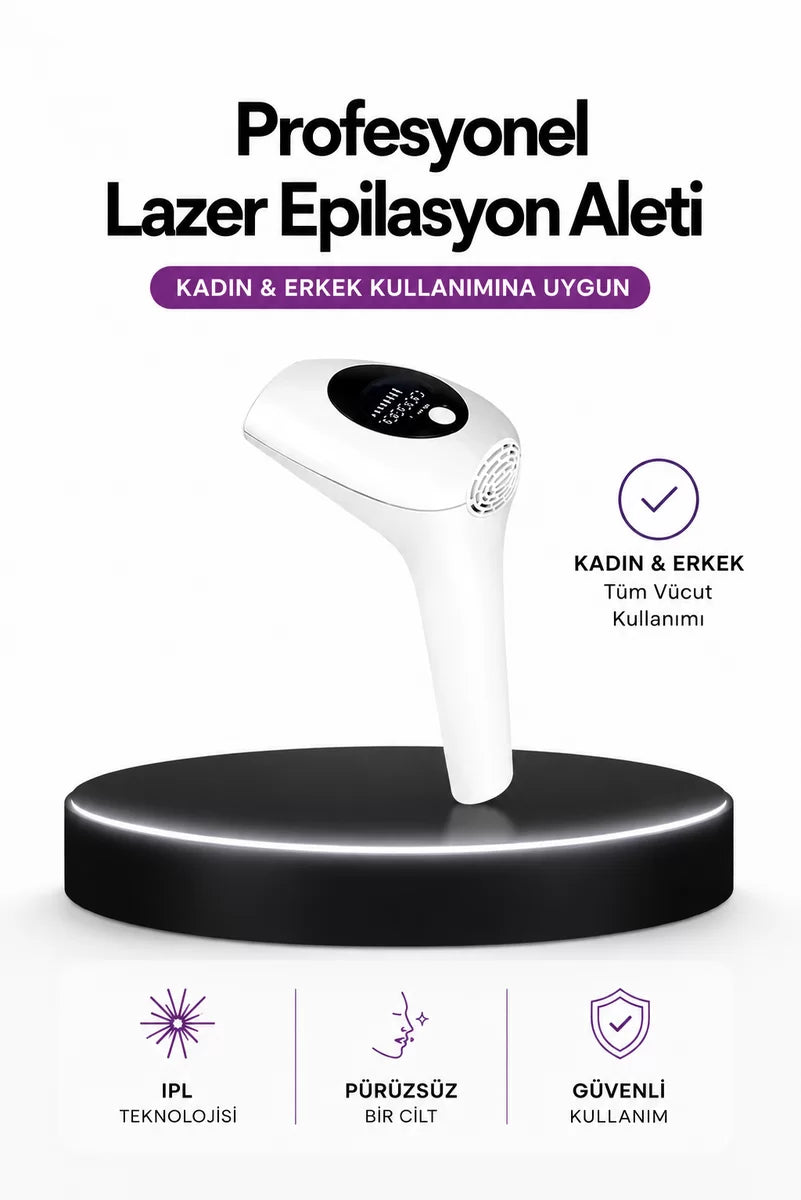 IPL Teknolojili Erkek Ve Kadın Kullanımına Uygun Lazer Epilasyon Cihaz