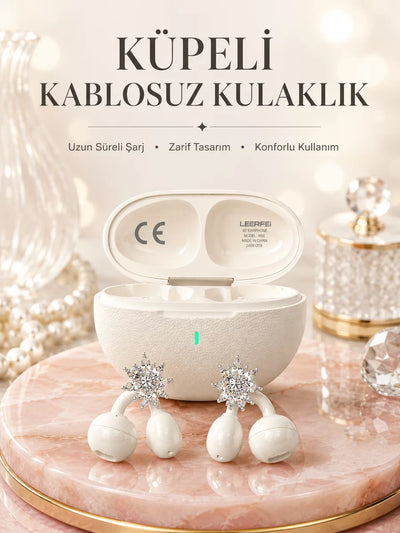 Küpeli Kablosuz Kulaklık Uzun Süreli Batarya Performansı