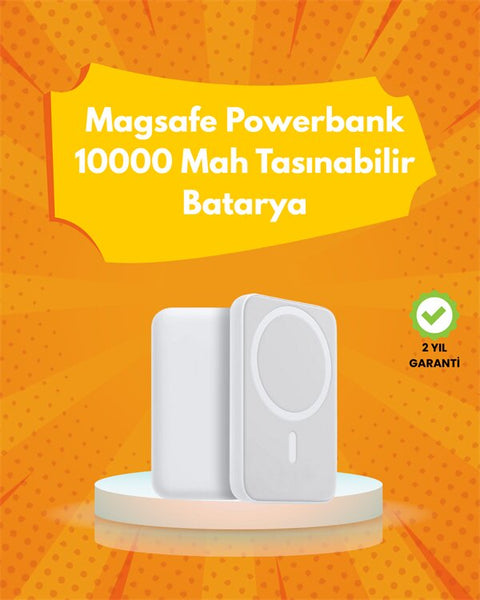 Ultra Kompakt ve Güçlü – MagSafe Powerbank 10000 mAh ile Kablosuz Şarj Deneyimi
