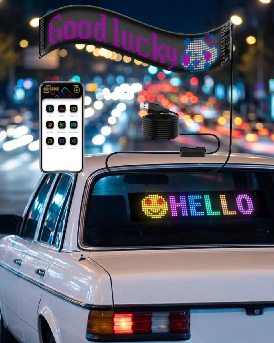 LED Matrix Panel RGB Yazı Yazma Animasyonlu Telefon Kontrollü Akıllı Ekran