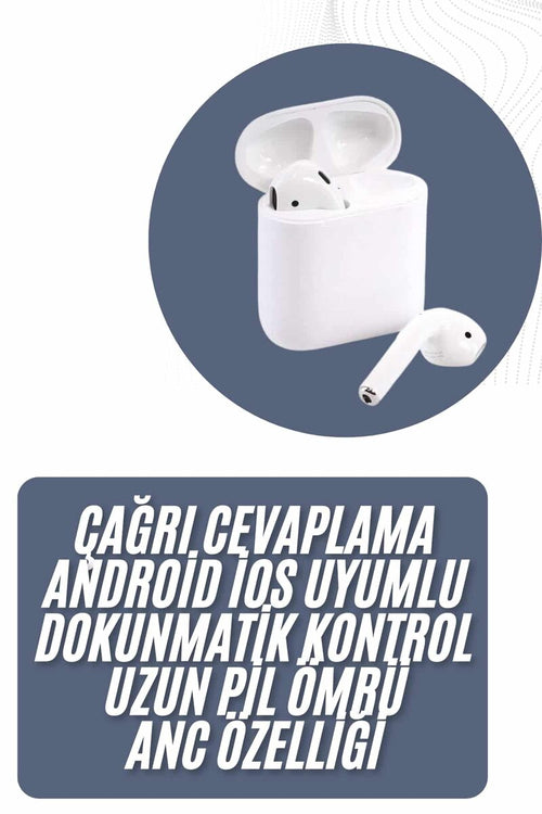 2025 Model Çağrı Cevaplayabilen Bluetooth Kulaklık Beyaz Dokunmatik Kontrol - görsel 2