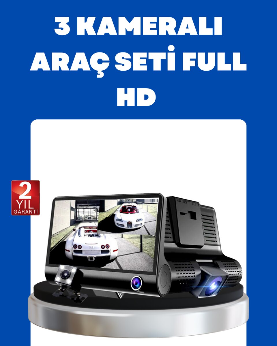 G-Sensör Park Modu ve Döngüsel Kayıt Destekli Araç DVR
