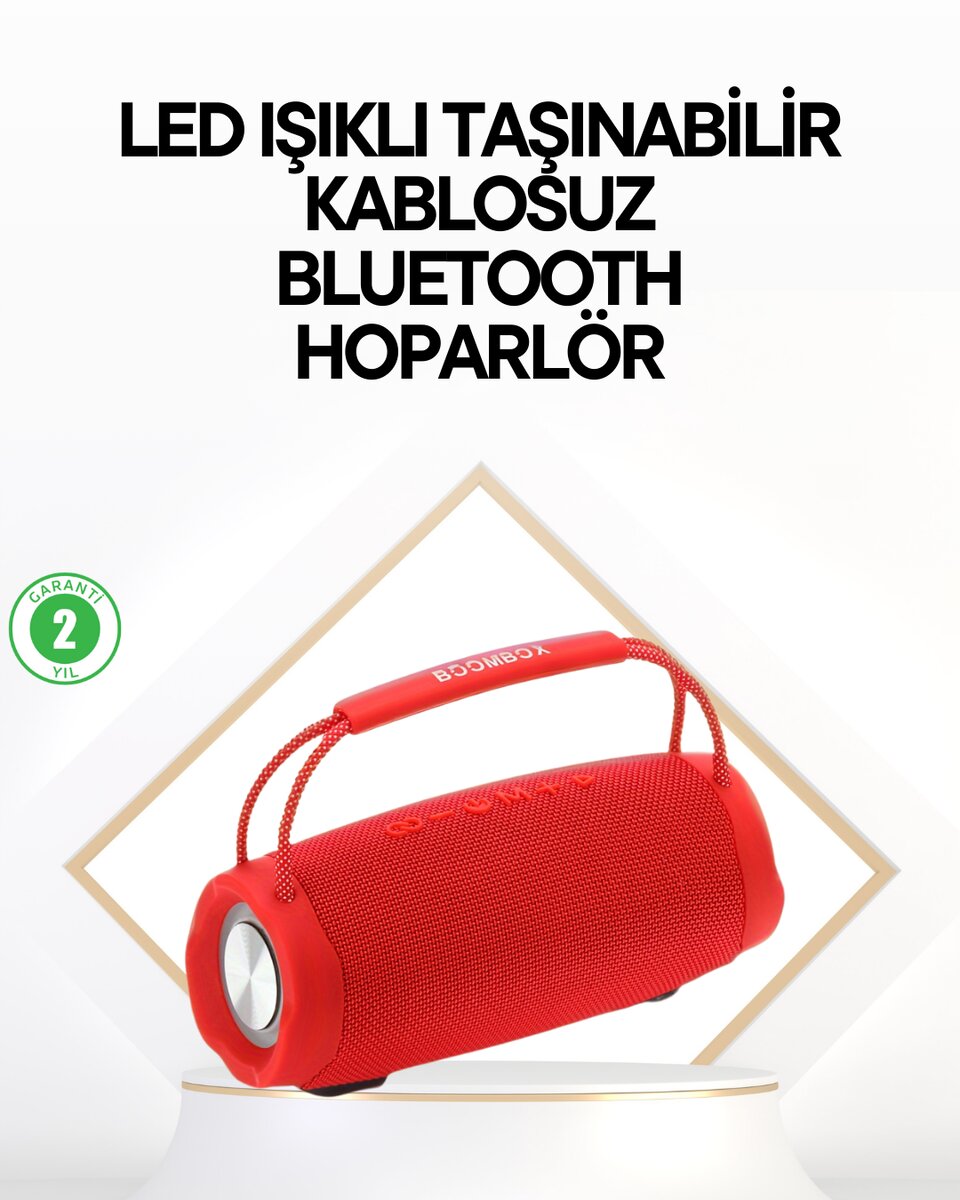 Çevreleyen Sesli RGB Destekli Kablosuz Taşınabilir Hoparlör