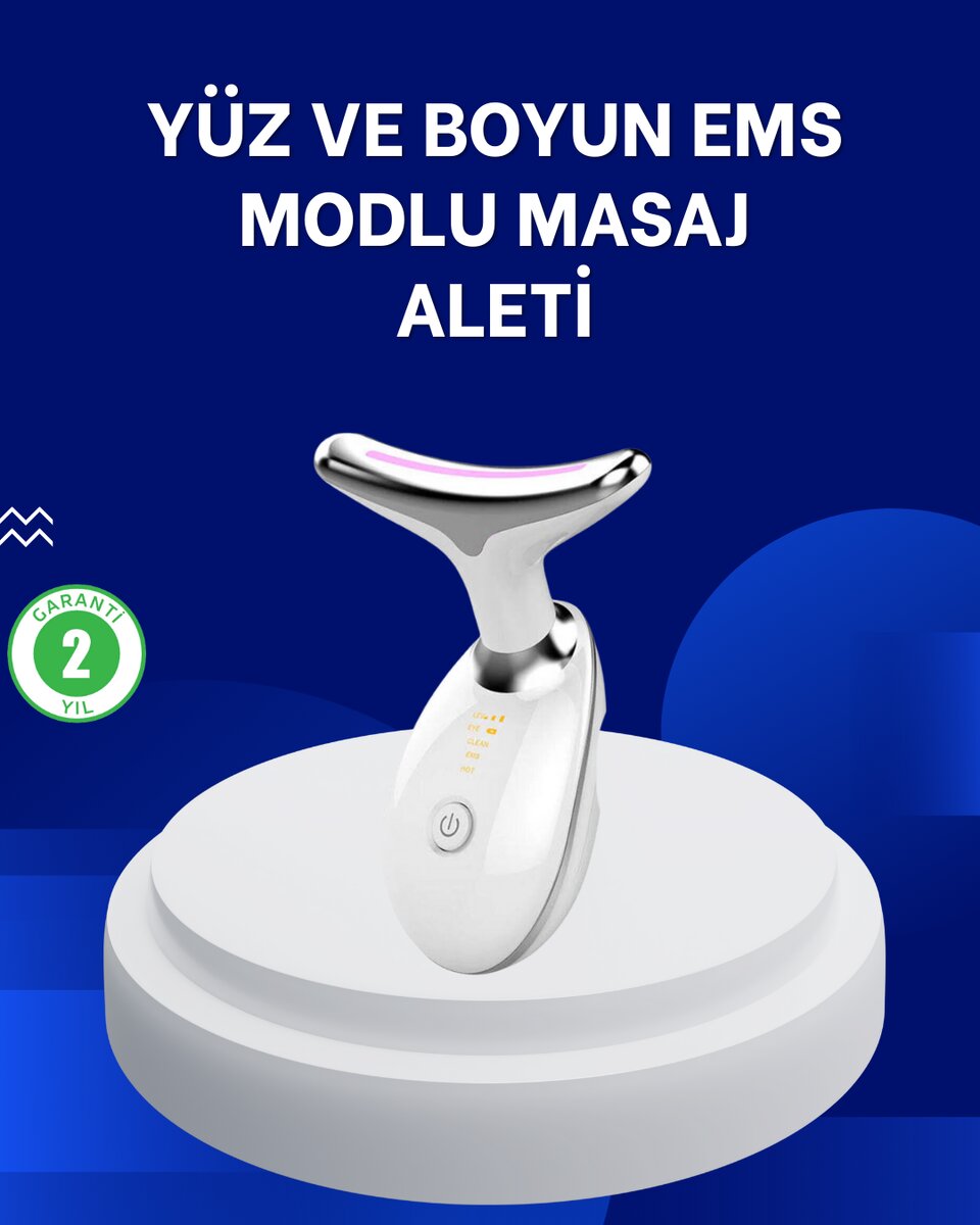 7 Renkli LED Cilt Yenileyici Masaj ve Bakım Cihazı