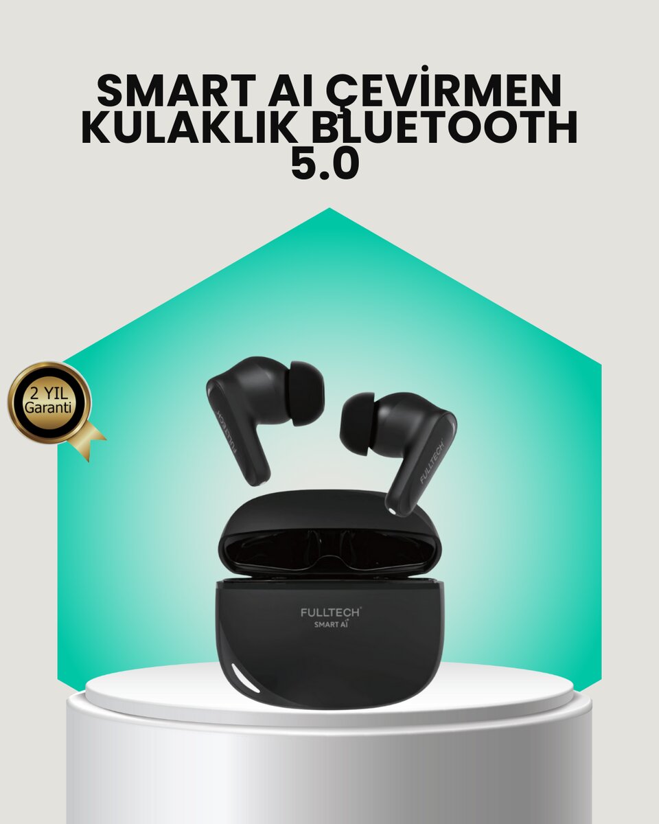 135 Dilde Gerçek Zamanlı Çeviri Özellikli TWS Bluetooth Kulaklık