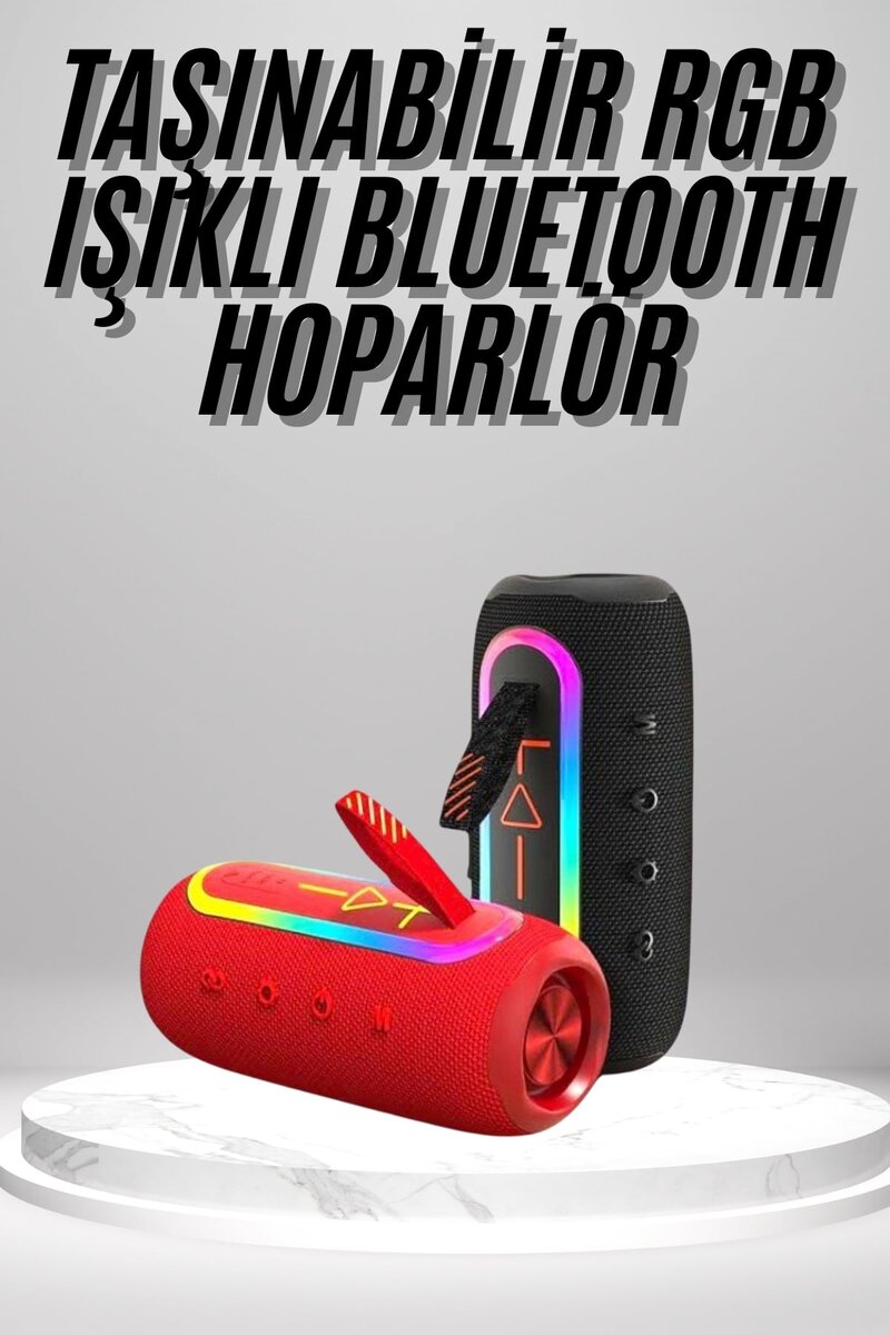 Bluetooth Hoparlör Uzun Pil Ömrü Taşınabilir Yüksek Ses Kaliteli