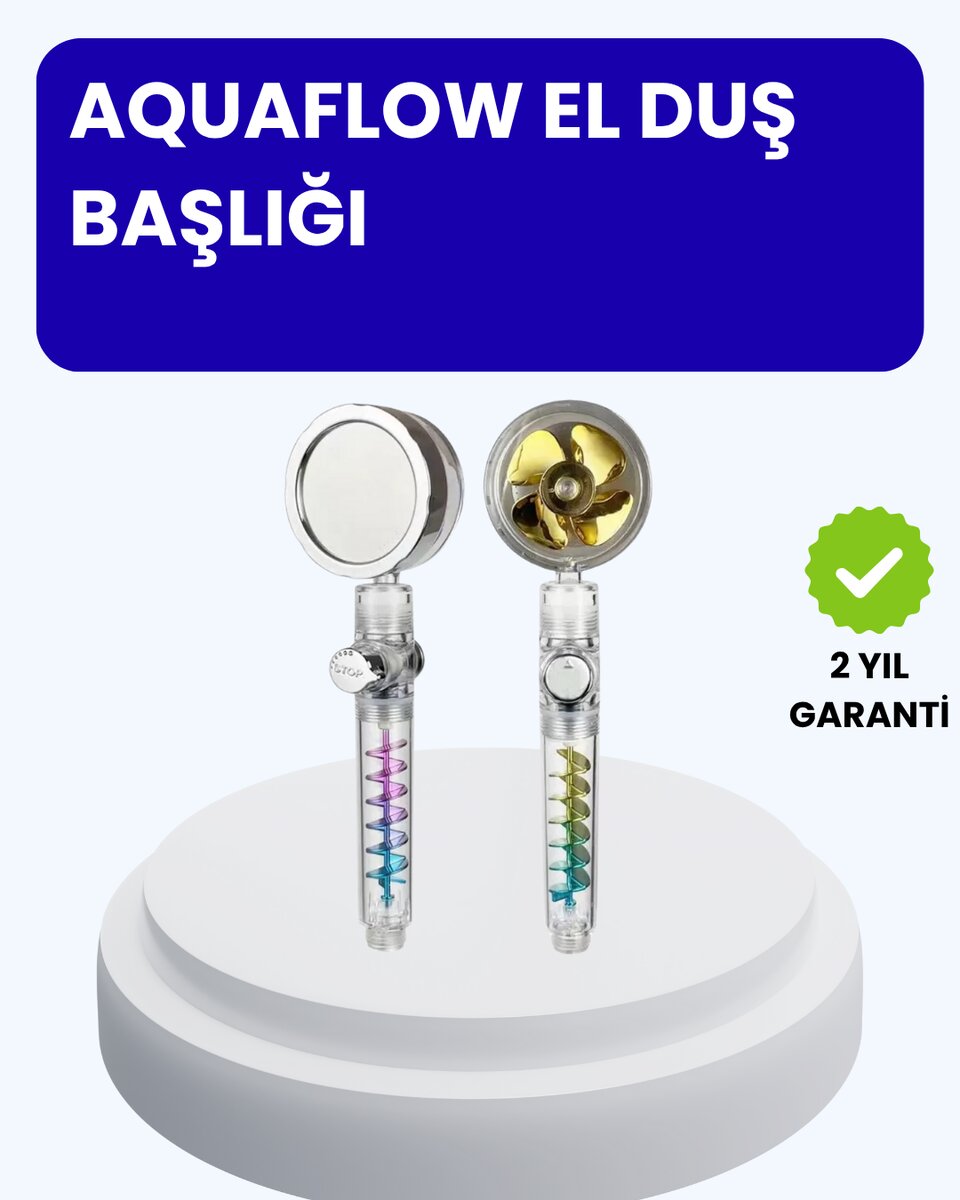 Sağanak Yağmur Etkili El Duşu – Start Stop Tuşlu Su Tasarruflu