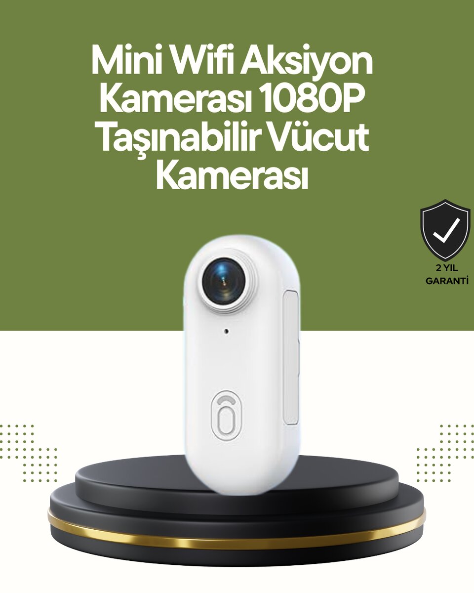 Şarj Edilebilir Uzun Ömürlü Mini Spor Kamera Full HD