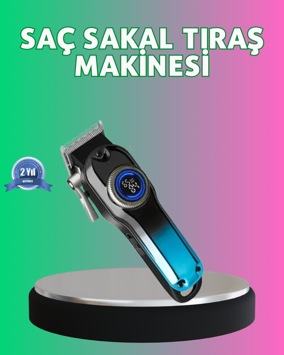 4 Limit Tarağı ve Ayarlanabilir Kesim Uzunluğu Saç Makinesi