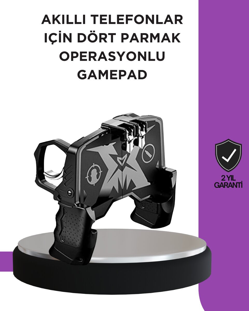 Tetikli Mobil Gamepad Ergonomik Kavramalı Oyun Aparatı