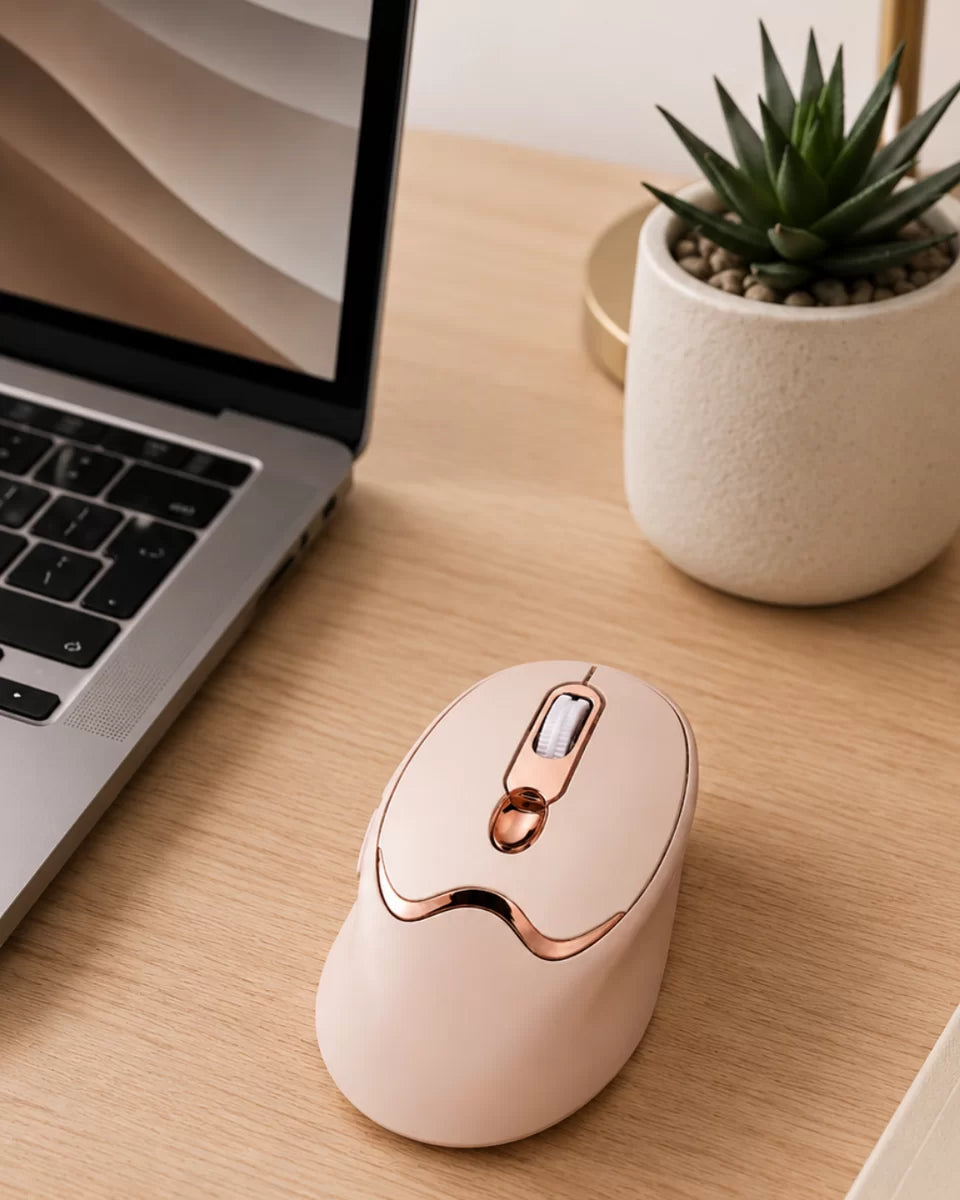 Ofis ve Laptop Kullanımına Uygun Şarjlı Wireless Mouse Sessiz Tuşlu