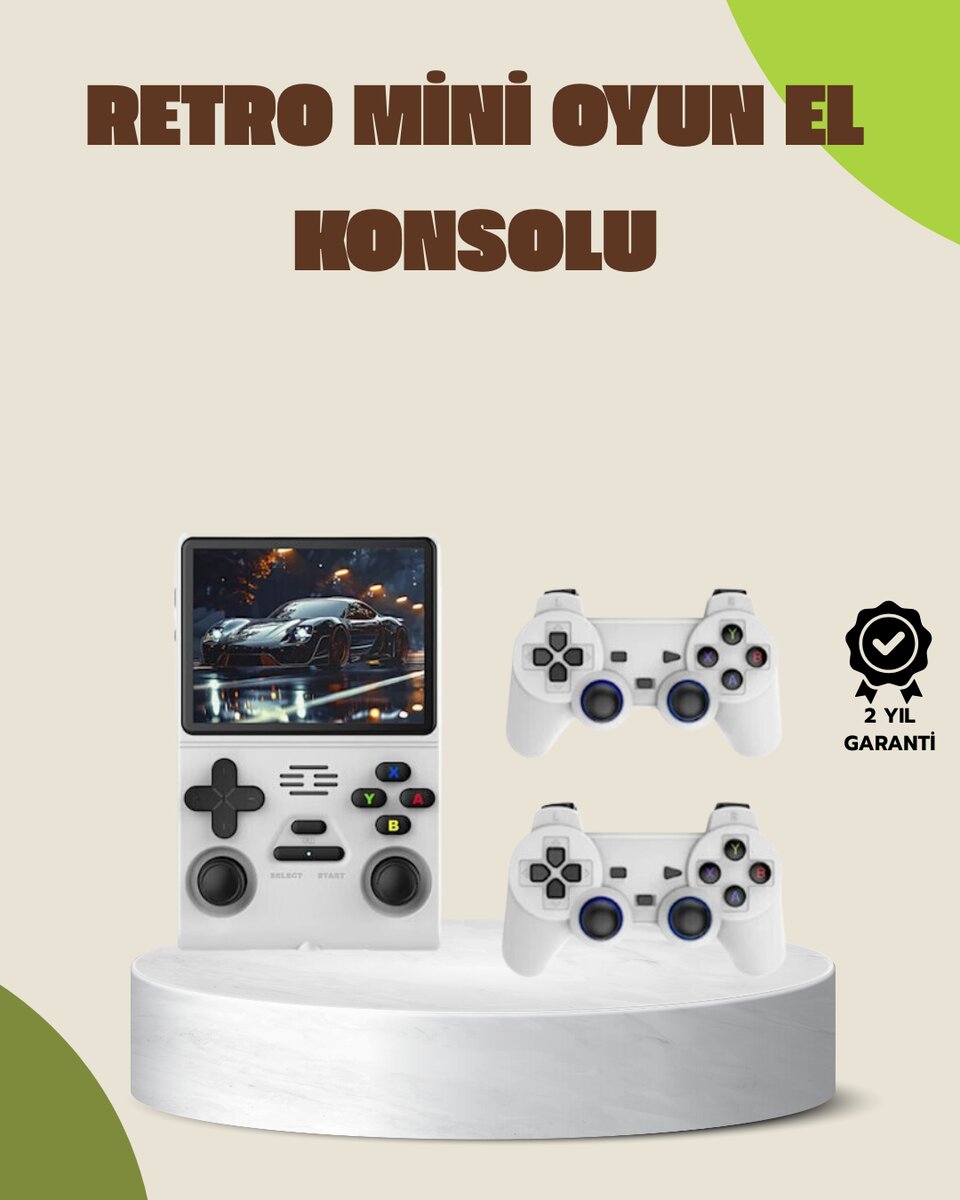 Taşınabilir El Konsolu Kablosuz Gamepadli