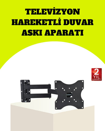 Vesa Uyumlu Hareketli TV Askı Aparatı Kolay Montaj