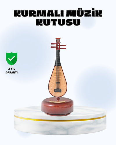 Enstrüman Şeklinde Müzik Kutusu Lüt Tasarım Melodious Music