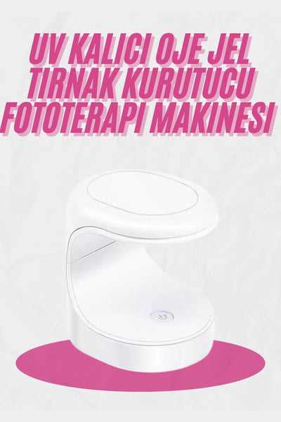 Kalıcı Oje Kurutucu Mini UV Işınlı Taşınabilir Hızlı ve Pratik Oje Kurutucu