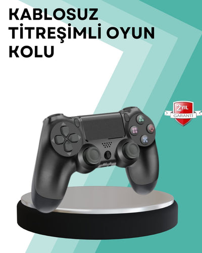 Kablosuz PS4 Oyun Kolu – Çift Titreşimli Motor Uzun Pil Ömrü ve Hassas Kontrol
