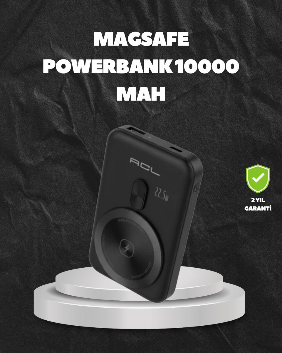 MagSafe Uyumlu Kablosuz Powerbank Taşınabilir Hızlı Şarj