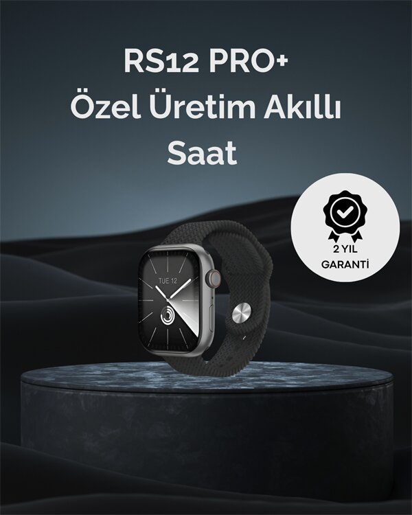 RS12 PRO+ 2025 Serisi Uzun Şarj Süreli Garantili Full Ekranlı Özel Üretim Akıllı Saat – 2GB Hafıza Amoled GPS Sesli Arama