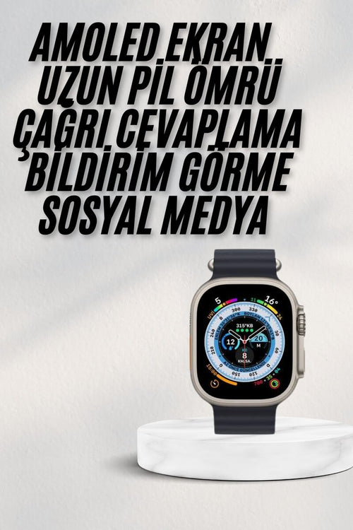 2025 Yeni Model Akıllı Saat Android ve İOS Uyumlu Çağrı Cevaplama - görsel 2