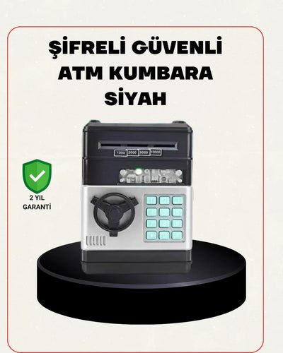 Para Kasası Görünümlü Elektronik Şifreli Kumbara