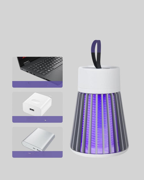 2’si 1 Arada LED Işıklı Elektrikli Böcek Öldürücü - görsel 2