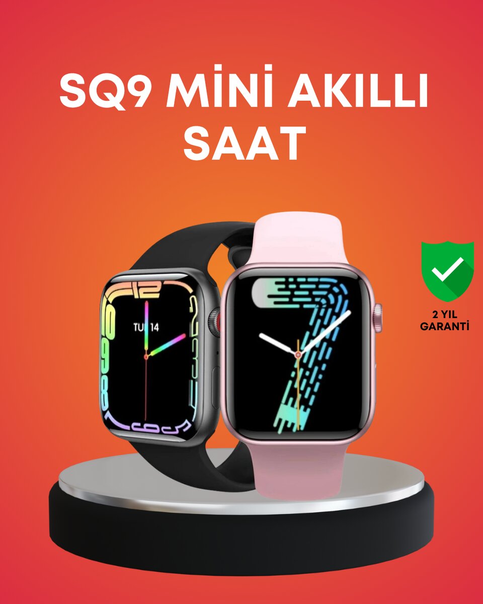 Akıllı Saat Amoled Dokunmatik Ekran Nabız Uyku ve Adım Takibi