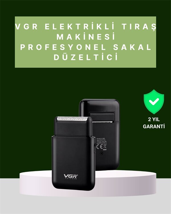 USB Şarjlı Traş Makinesi – Piston + Ağ Başlık 600 mAh Batarya