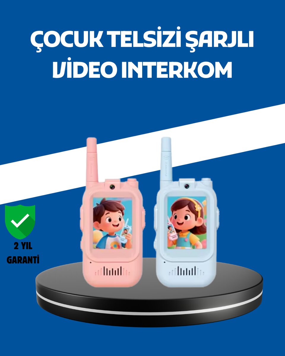 Çocuklar İçin Video Görüşmeli Walkie Talkie Uzun Mesafe İletişim