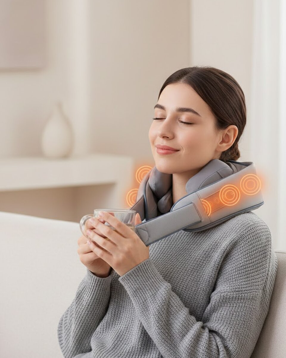 1800mAh Pil Kapasiteli Boyun Masaj Aleti