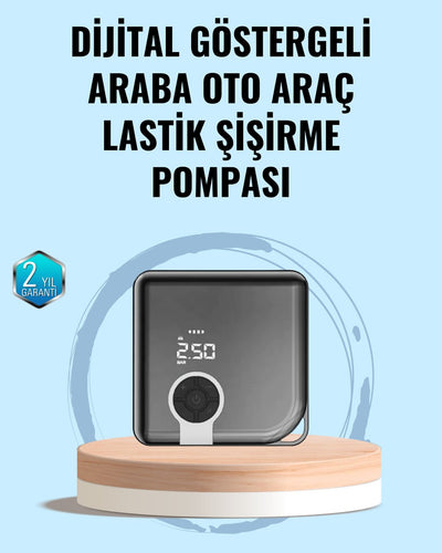 Type-C Şarj Girişli Taşınabilir Elektrikli Hava Pompası