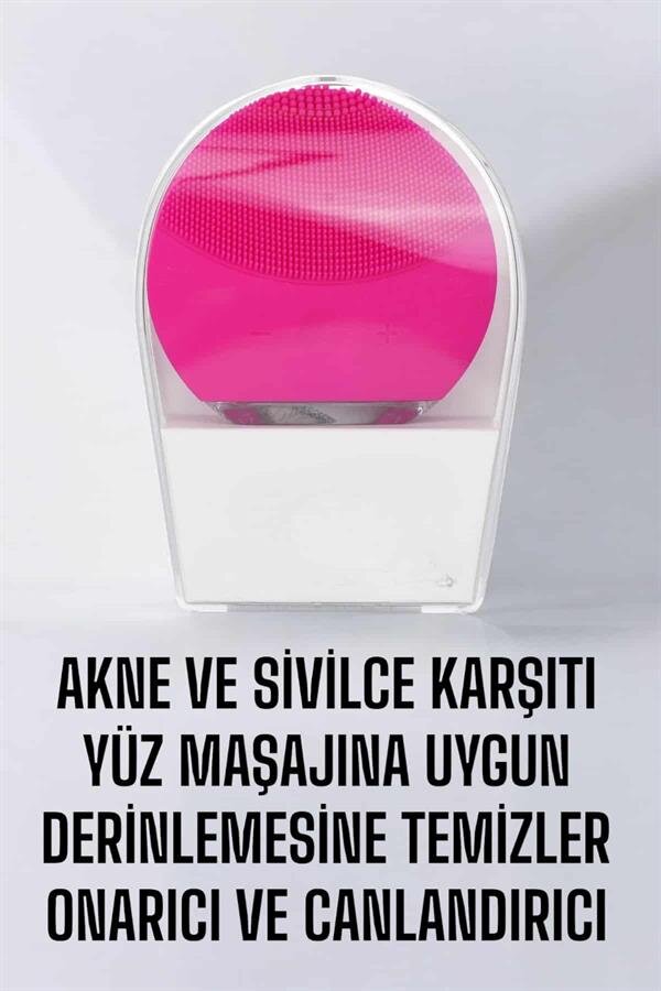 Profesyonel Yüz Temizleme Masaj Aleti Su Geçirmez Kablosuz Şarj Özellikli Kolay Temizlenebilir
