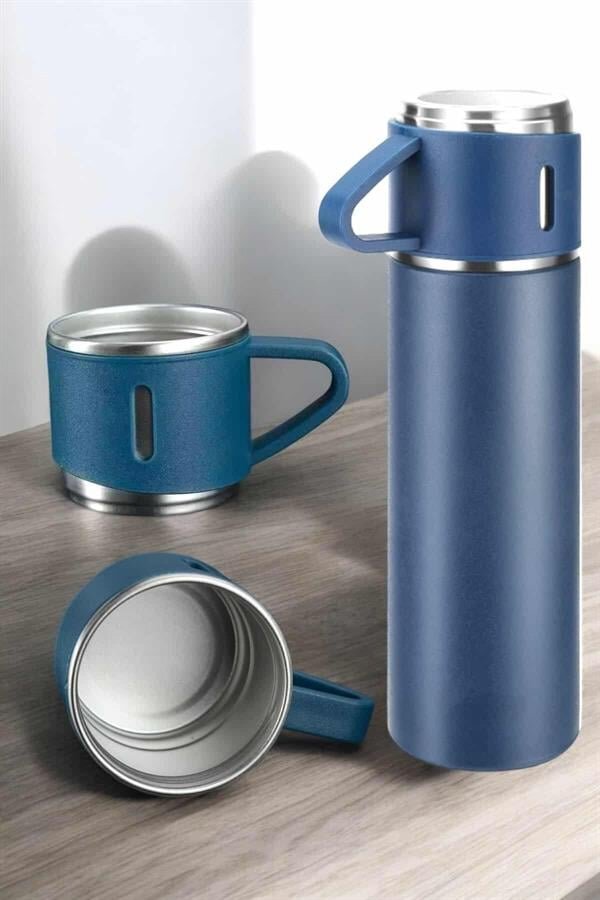 500 ml Kapasiteli Taşınabilir Basınçlı Termos Seti Günlük Kullanım için İdeal