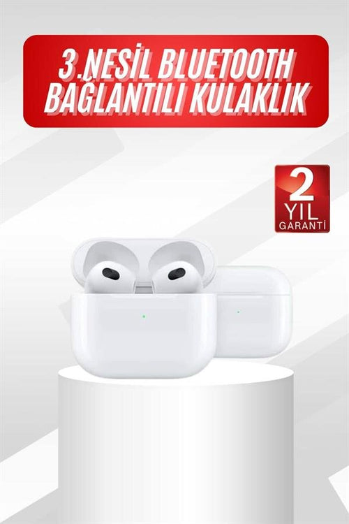 3.Nesil İOS Android Uyumlu Bluetooth 5.0 Beyaz Çağrı Cevaplama - görsel 2