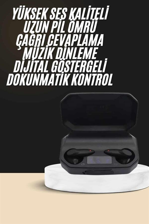 Kulak İçi Bluetooth Kulaklık Rgb Işıklı Çift Mikrofonlu iOS/Android Uyumlu BT 5.2